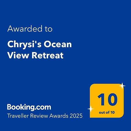 Chrysi'S Ocean View Retreat Villa Kerames Ngoại thất bức ảnh
