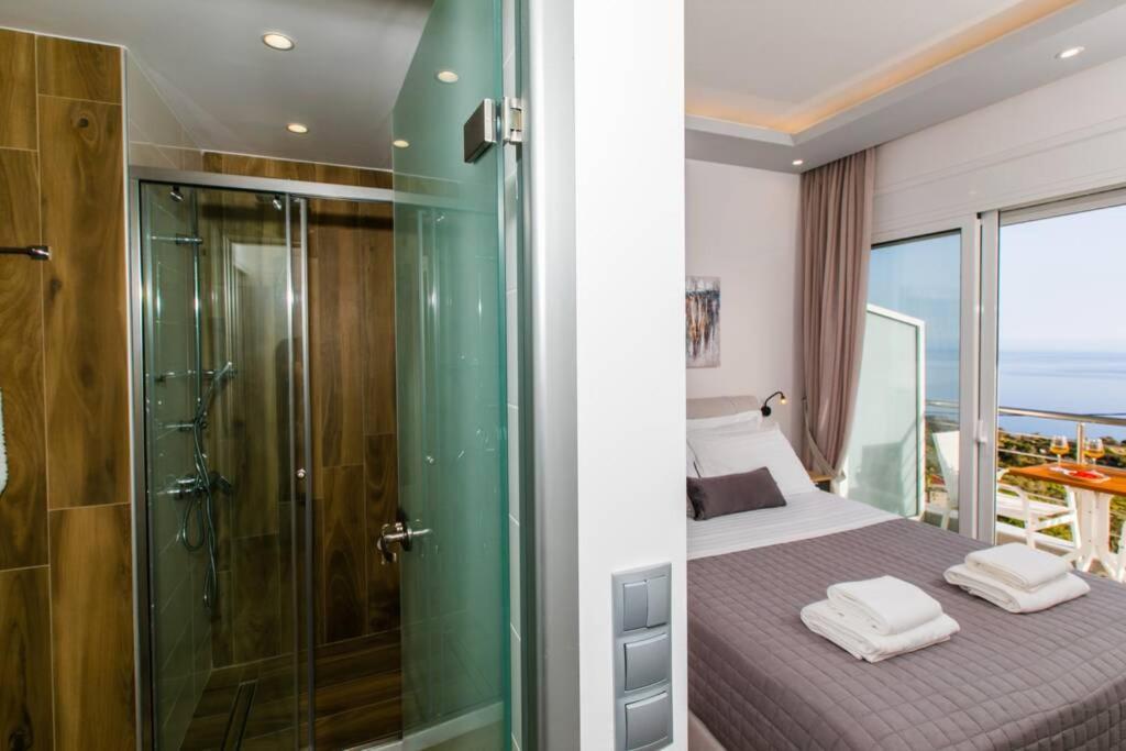 Chrysi'S Ocean View Retreat Villa Kerames Ngoại thất bức ảnh