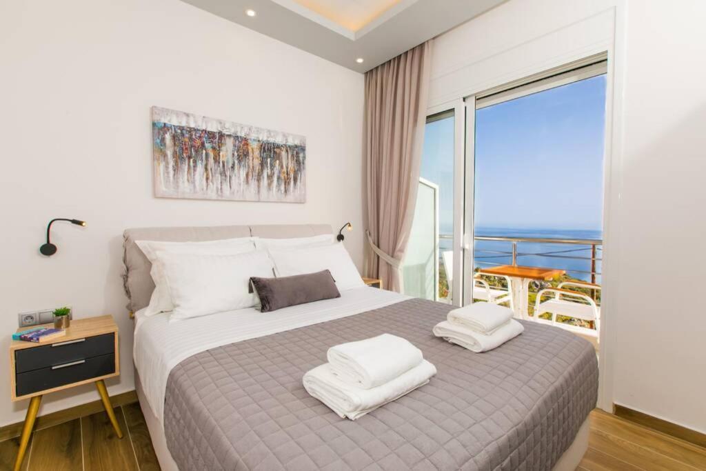Chrysi'S Ocean View Retreat Villa Kerames Ngoại thất bức ảnh