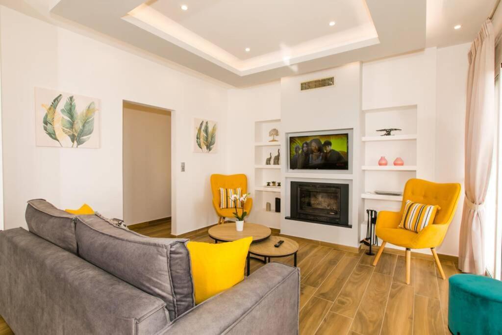 Chrysi'S Ocean View Retreat Villa Kerames Ngoại thất bức ảnh