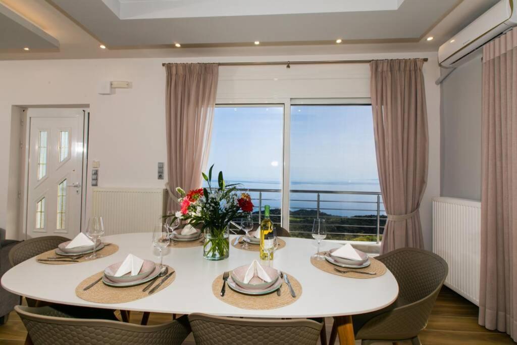 Chrysi'S Ocean View Retreat Villa Kerames Ngoại thất bức ảnh