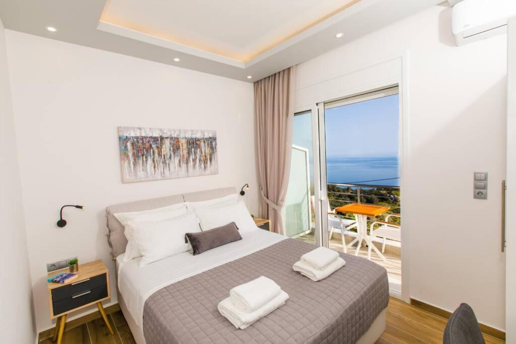 Chrysi'S Ocean View Retreat Villa Kerames Ngoại thất bức ảnh